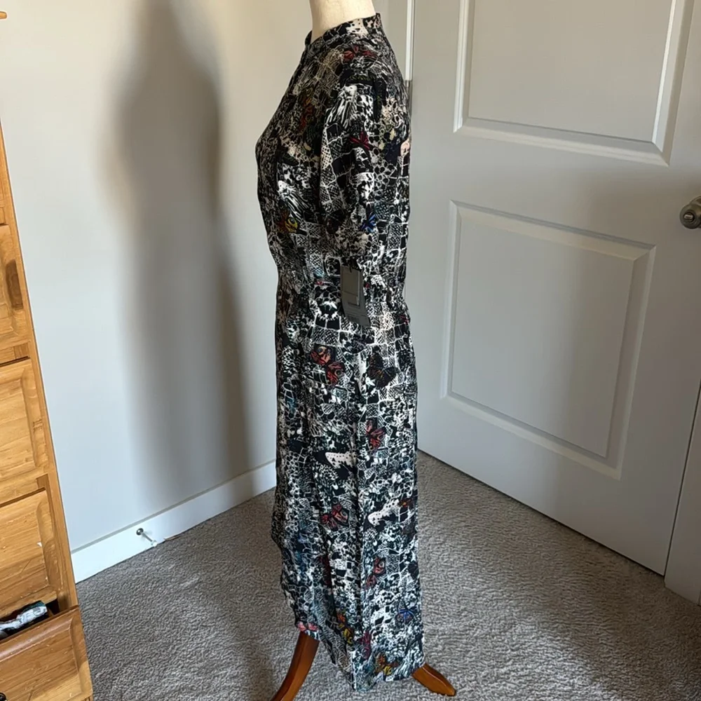 NWT Zadig & Voltaire Rimaz Dress color Encre size medium - Picture 5 of 9